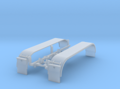 DD-115 - 3 D Druck Zubehör MAN Kotflügel 3 achs r gl new