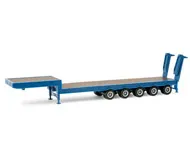 Herpa 075879 Tiefladeauflieger mit Rampen blau 1:87