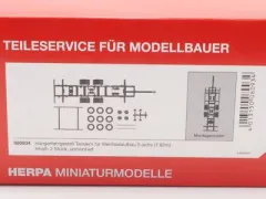Herpa 080934 Hängerfahrgestell Tandem für Wechselaufbau 2-achs (7,82m) 2 Stück