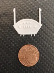 DD-580 3D Druck Zubehör - Anschlußplatte mit Pipeshalter Version 1 - 1 Stk. 1:87