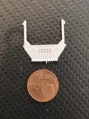 DD-581 3D Druck Zubehör - Anschlußplatte mit Pipeshalter Version 2 - 1 Stk. 1:87