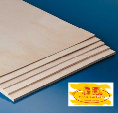 040826 Sperrholzplatte Linde 2 mm 100x150mm 1 Stück