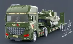 140726 - Schwertransport mit Panzer Ladung , 35 cm Länge