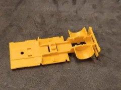 Herpa 1710 - 2achs Anhänger Fahrgestell ginstergelb 1 Stück 1:87