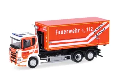 Herpa 097871 Scania CG17 WLF Wechselladerfahrzeug LKW Feuerwehr Fulda Hessen 1 Stück 1:87