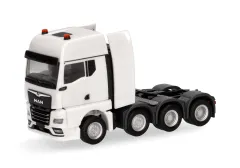Herpa 316958 MAN TGX GX Schwerlastzugmaschine 4-achs luftgefedert, 8x4, weiß 1 Stück 1:87