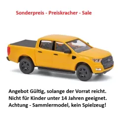 Busch 52850, Ford Ranger, Gelb, Neu & OVP, 1 Stück H0 1:87