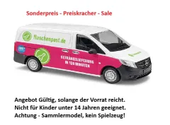 Busch 51106 - Mercedes-Benz Vito Flaschenpost, Bj. 2014, H0 Modell 1:87 Neu & OVP, 1 Stück, Sonderpreis, Sale, reduziertes Modell, Schnäppchen, Preisknaller