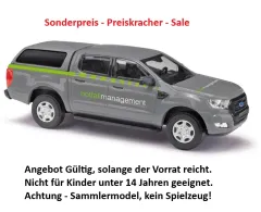 Busch 52842 - Ford Ranger / Hardtop Rail Adventure, Bj. 2016 , Notfallmanagement, H0 Modell 1:87 Neu & OVP, 1 Stück, Sonderpreis, Sale, reduziertes Modell, Schnäppchen, Preisknaller