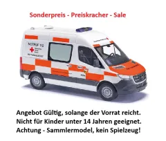 Busch 54005 - Mercedes-Benz Sprinter kurz Hochdach DRK Main-Kinzig-Kreis, Bj. 2018 , H0 Modell 1:87 Neu & OVP, 1 Stück, Sonderpreis, Sale, reduziertes Modell, Schnäppchen, Preisknaller