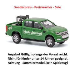 Busch 52859 - Ford Ranger Mobiler Hufschmied, Bj. 2016, H0 Modell 1:87 Neu & OVP, 1 Stück, Sonderpreis, Sale, reduziertes Modell, Schnäppchen, Preisknaller