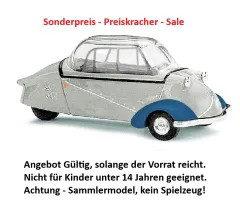 Busch 48816 Messerschmitt KR 200, Grau, Bj. 1956, H0 Modell 1:87 Neu & OVP, 1 Stück, Sonderpreis, Sale, reduziertes Modell, Schnäppchen, Preisknaller