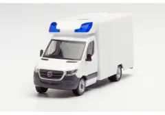 Herpa 013826 MiniKit: MB Mercedes-Benz Sprinter Bj. 2018 Fahrtec Rettungswagen, weiß 1 Stück 1:87