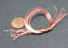 SMD LED bedrahtet CU Draht ca 130 mm- 0402 Signal Rot - 1 Stück