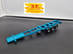 Tekno Aufliegerfahrgestell türkis mit Kotflügel