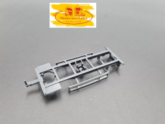 Herpa 0689 - Fahrgestell Wechselbrückenanhänger grau silber