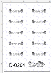 D-0204 - Decalsatz Scania Logo mit Vabis 10 Stück 1:87