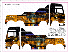 D-2019.0210 - Decalsatz Wrecker Empl Bergefahrzeug Beschriftung Rostock bei Nacht 1:87