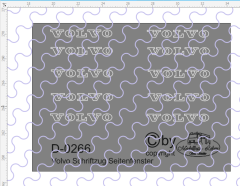 D-0266 - Decalsatz Volvo Seitenfenster Schriftzug 5 Paar 1:87