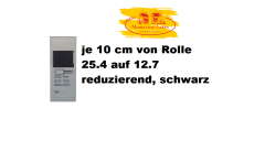 Schrumpfschlauch farbig , von 25.4 auf 12.7 mm schrumpend, schwarz je 10 cm