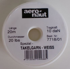 Aeronaut 7718/01 Takelagegarn weiß 20m
