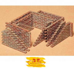 Tamiya 300035028 - 1:35 WWII Diorama-Set Mauersteine 22 Stück