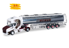 Herpa 304870 Scania Hauber Chromtank-Sattelzug &quote;Willi Wewer&quote;