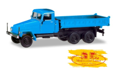 Herpa 308670 - IFA G5 Dreiseitenkipper, blau Geänderte Kabine und neuer Aufbau 1:87