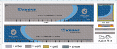 D-2019.0917 Krone Profi Liner Ultra Decalsatz für Herpa 1:87