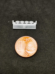 DD-228 - 3 D Druck Zubehör DAF DSSC Lampenbügel 4er oval Flach m. Leuchtkasten - 1 Stk - 1:87