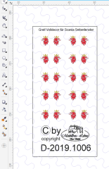 D-2019.1006 - Decalsatz Scania Greif Volldecor für Seitenfenster (3x4mm) - 10 Paar. - 1:87