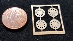 A-057, Ätzteil, Neusilber, Radkappen neutral Hinterachse, 2 Paar