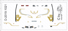 D-2019.1021 - Decalsatz Scania 50 Jahre - 1 Satz - 1:87