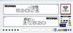 D-2019.1116.3 - Decalsatz Kühlauflieger für Scania V8 S 520 mit Details - 1 Satz 1:87