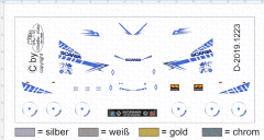 D-2019.1223 - Decalsatz Scania S für Fahrhaus zwei farbig - 1 Satz 1:87