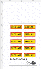 D-2020.0203.1 BRED LAST Warn Schilder 10 Stück, Decalsatz 1:87