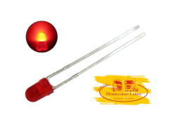 LED 3mm rot diffus Low-Current
