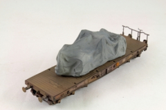 Ladegüter Bauer H01226 Geschütz unter Plane Geschütz mir Fahrwerk Länge 85 mm passend