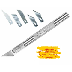 Krick 419002 Scalpell Messer K2 Medium 1 Stück mit 5 Klingen sortiert