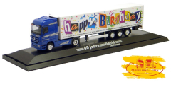 Herpa 4602 Rigterink Logistik &quote;60 Jahre - Happy Birthday&quote;, Actros LH08 vvsp. EuroKüKoAufl. -PC-