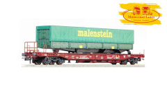 Roco 46366 FS IV Sdkmmss Einheitstaschenwagen Pritschen Planen Auflieger &quote;Malenstein&quote; 1:87