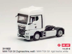 Herpa 311922 MAN TGX GX Zugmaschine weiß 1:87
