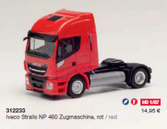 Herpa 312233 Iveco Stralis NP 460 Zugmaschine, rot 1:87
