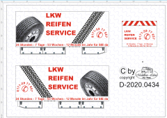 D-2020.0434 - Decalsatz Service Wagen Decor 1 - 1 Satz 1:87