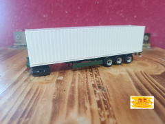 Herpa Containerauflieger mit Container weiß