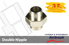 HS 105773 Harder & Steenbeck Doppelnippel 2x G 1/8 Außengewinde