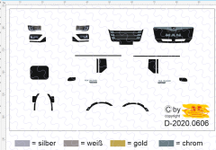 D-2020.0606 - Decalsatz Universalbeschriftungssatz New MAN TGX GX 1:87