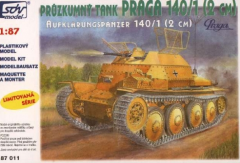 SDV Model 87011 Bausatz Panzer Praga 140/1 - 2cm Maßstab 1:87