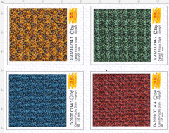 D-2020.0714 Danish Pluche Decal zum selber Zuschneiden 60x55 mm 1:87 verschiedene Farben zur Auswa