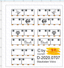 D-2020.0707 - Decalsatz Volvo Staukisten Design 1:87